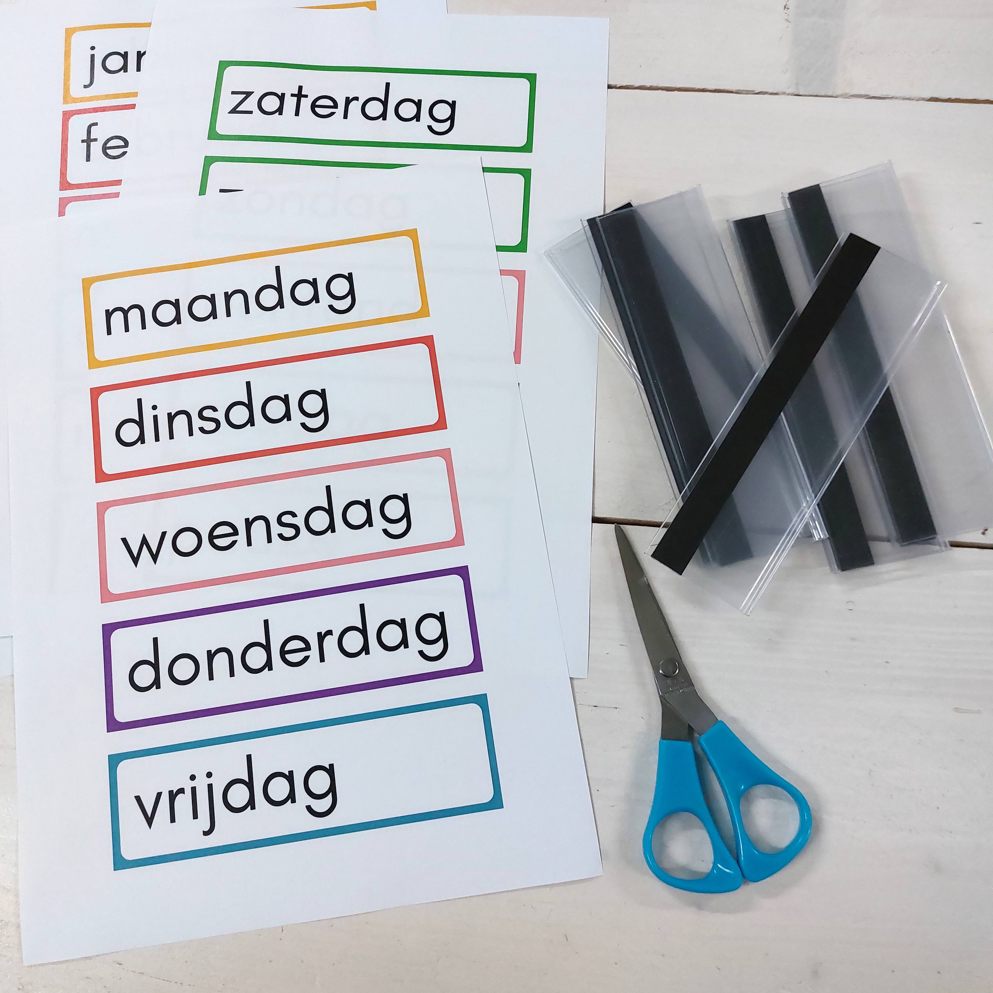 Magnetische houder dagritme kaarten (15 x 4 cm)