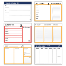 Printable | Diverse planners incl 210 dagritme picto's