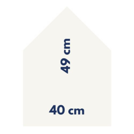 Magneetbord 40 x 49 cm | wit (hangend)