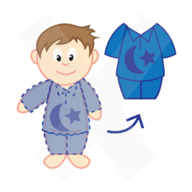 Kleding | Uitkleden / Pyjama uittrekken jongen