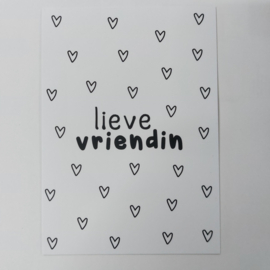 Ansichtkaart | Lieve vriendin