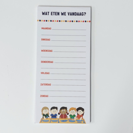 Notitieblokje | Wat eten we vandaag?