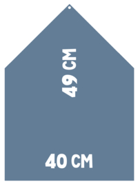 Magneetbord 40 x 49 cm | blauw (hangend) PRE-ORDER