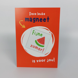 Ansichtkaart met magneet | Fijne zomer!