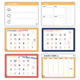 Printable | Diverse planners incl 210 dagritme picto's