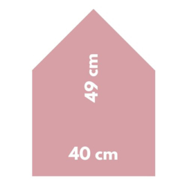 Magneetbord 40 x 49 cm | roze (hangend)