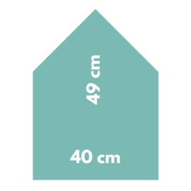Magneetbord 40 x 49 cm | groen (hangend)