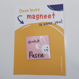 Ansichtkaart met magneet  | Vrolijk Pasen