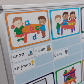 25x Kiesbord magneten (groep 1 en 2)