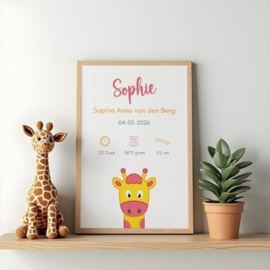 Geboorteposter 'Sophie'