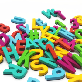 Magnetische letters (alfabet) 200 stuks