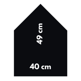 Magneetbord 40 x 49 cm | zwart (hangend)