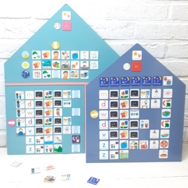 Magneetbord 40 x 49 cm | blauw (hangend)