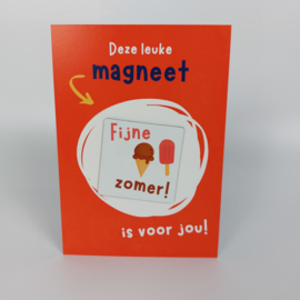 Ansichtkaart met magneet | Fijne zomer!