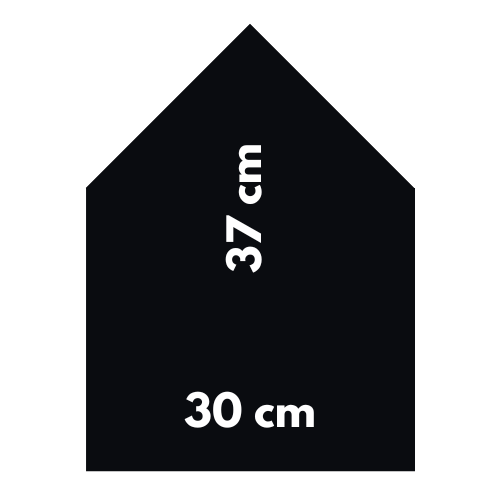 Magneetbord 30 x 37 cm | zwart