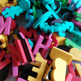 Magnetische letters (alfabet) 200 stuks