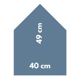 Magneetbord 40 x 49 cm | blauw (hangend)