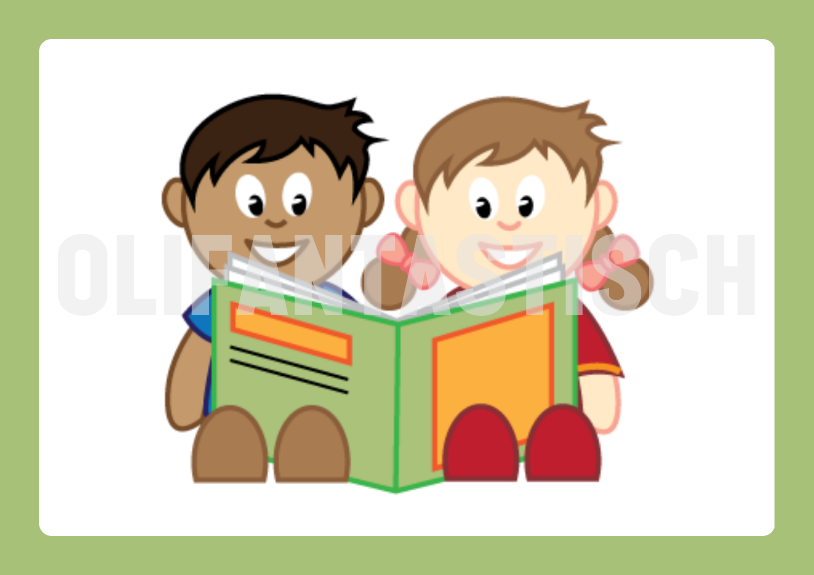 Kiesbord magneet | Boekje lezen / leeshoek