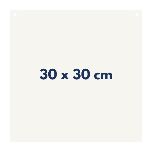 Magneetbord 30 x 30 cm | wit
