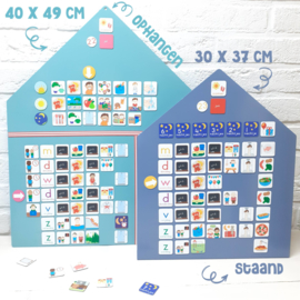 Magneetbord 40 x 49 cm | wit (hangend)