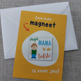 Ansichtkaart met magneet | Mama