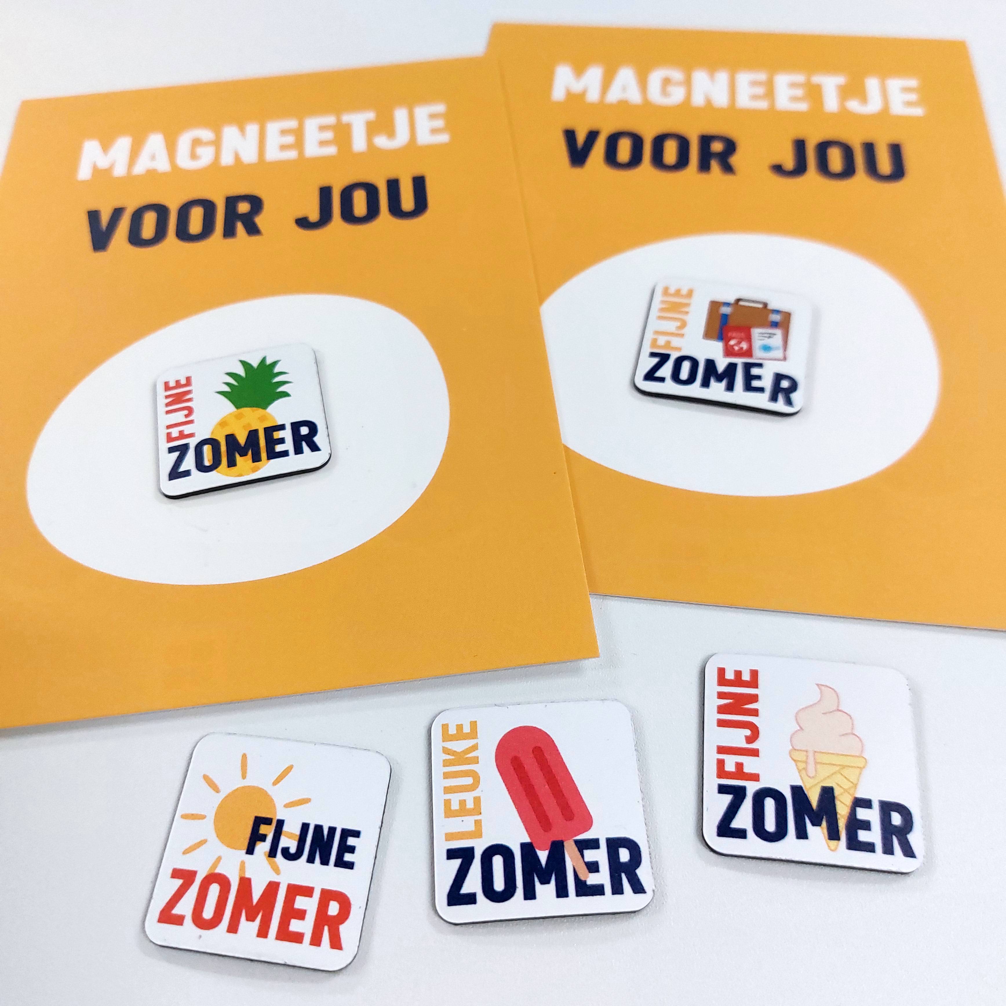 Ansichtkaart met magneetje  | Fijne zomer
