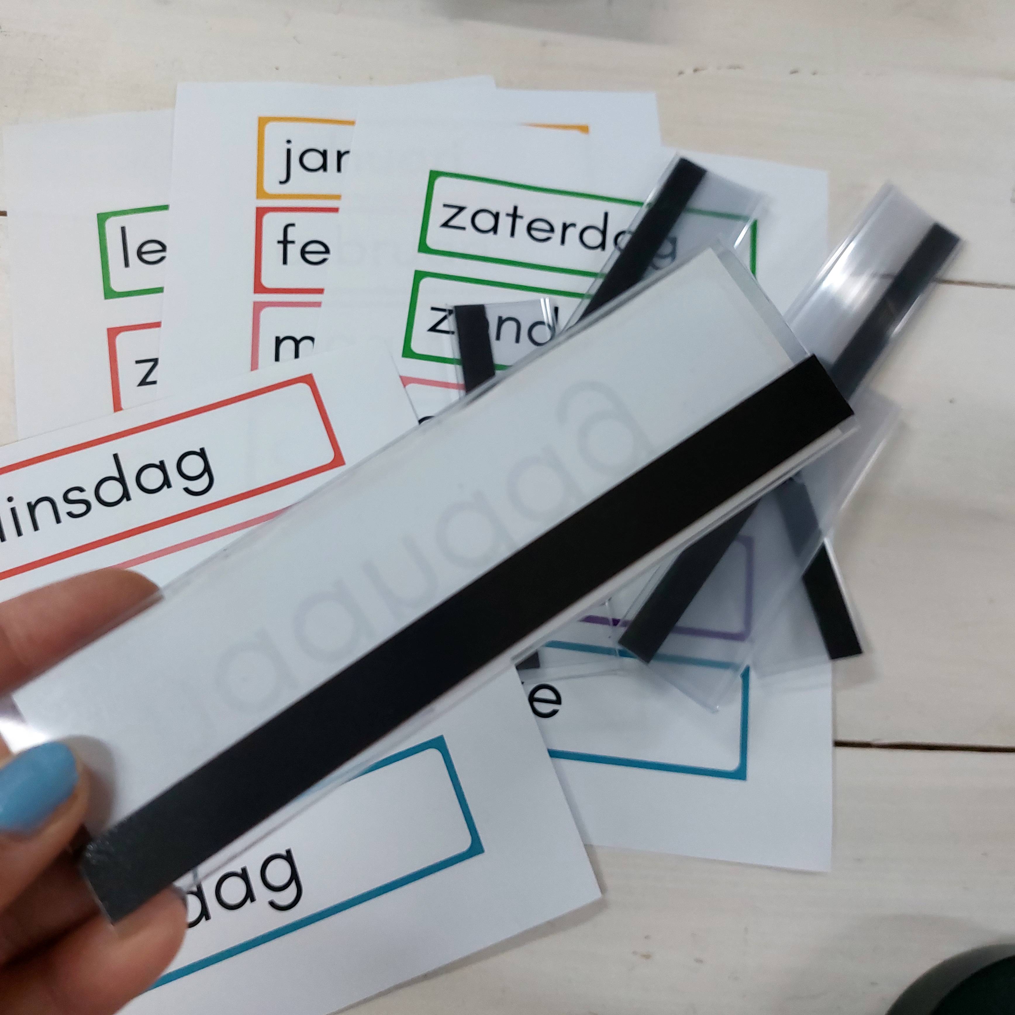 Magnetische houder dagritme kaarten (15 x 4 cm)