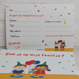 Uitnodiging Kinderfeestje (kaart A6)