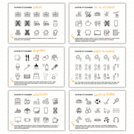 Printable | Diverse planners incl 210 dagritme picto's