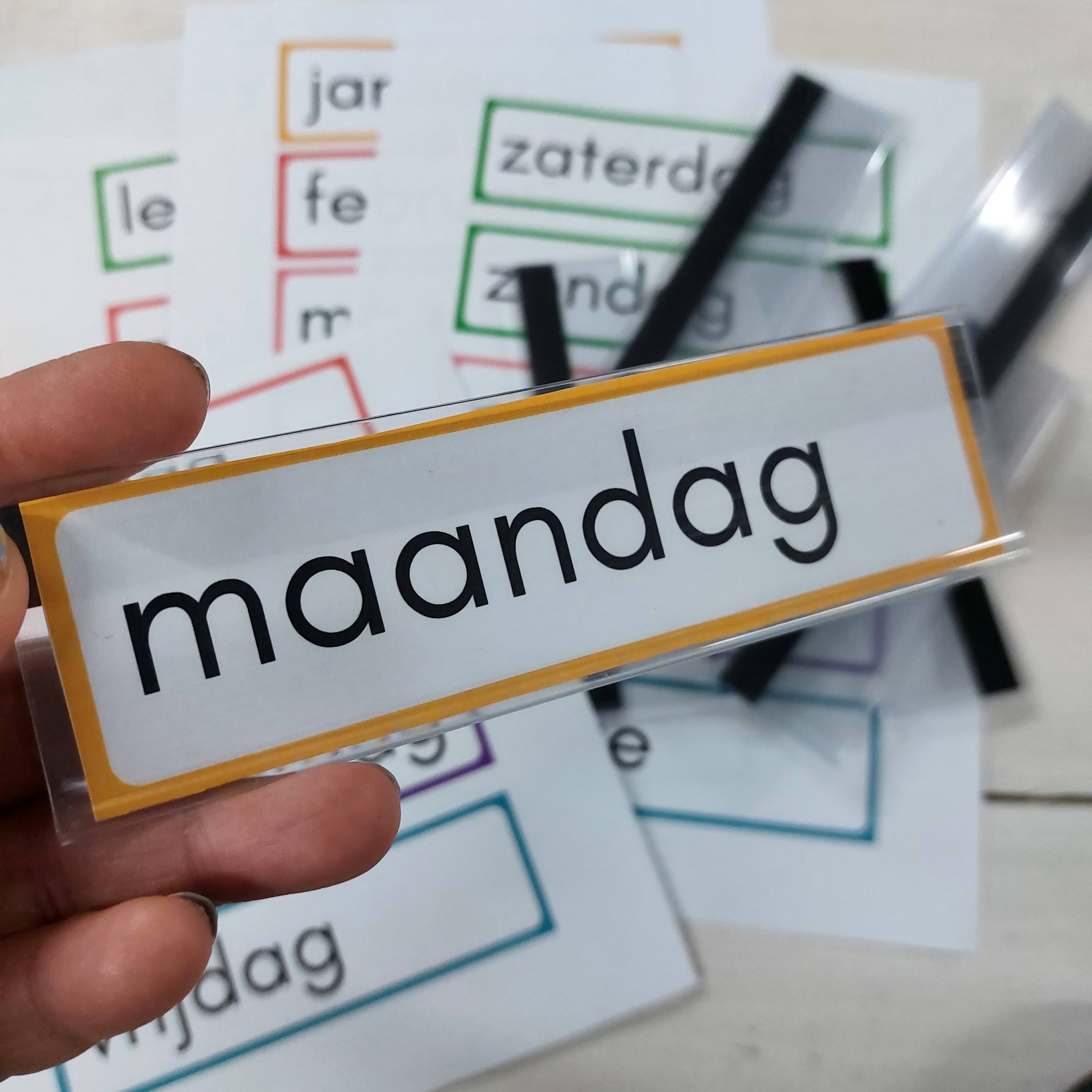 Magnetische houder dagritme kaarten (15 x 4 cm)