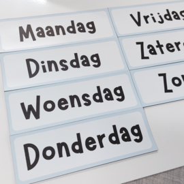 Dagen vd week 4 x 12 cm