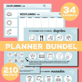 Printable | Diverse planners incl 210 dagritme picto's