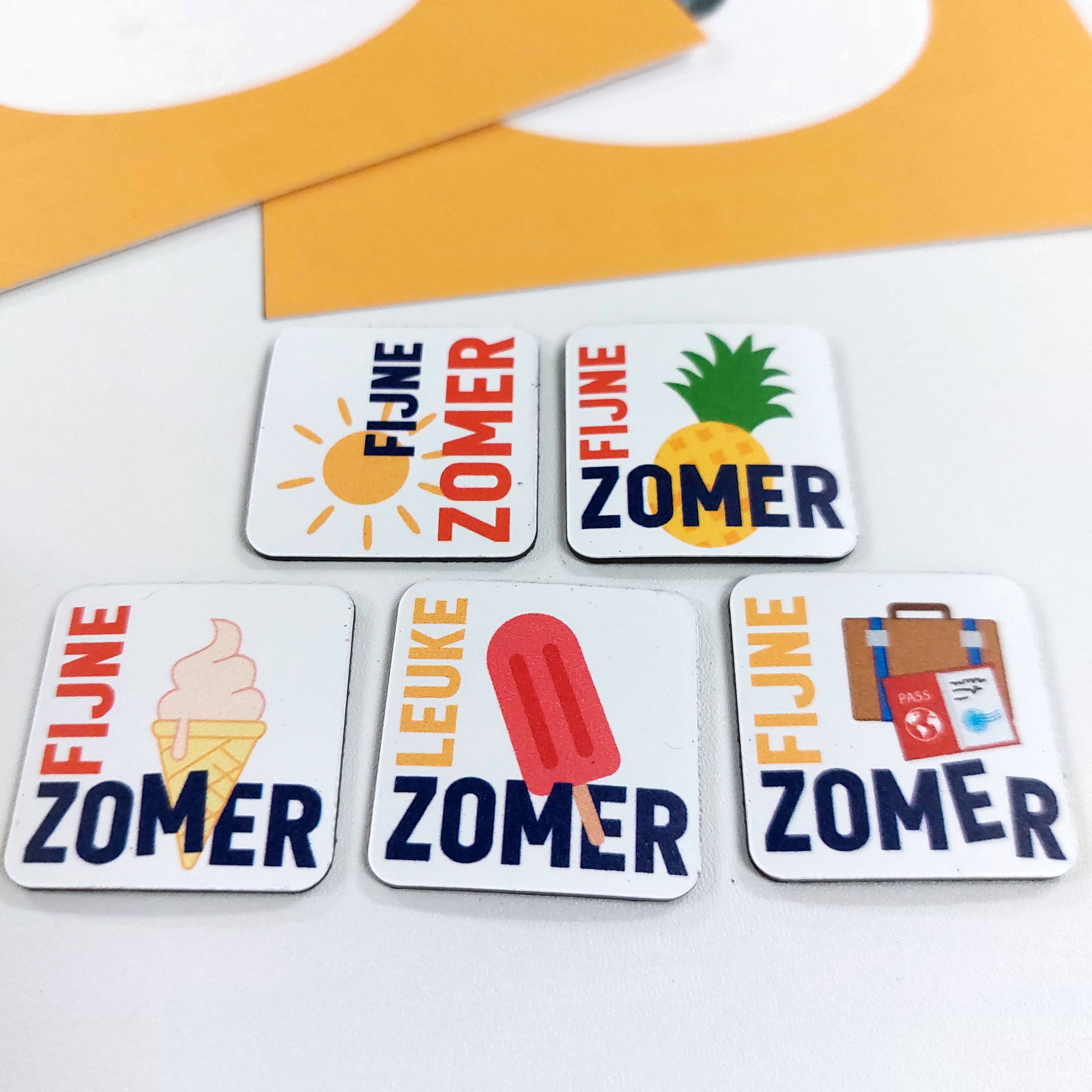 Ansichtkaart met magneetje  | Fijne zomer