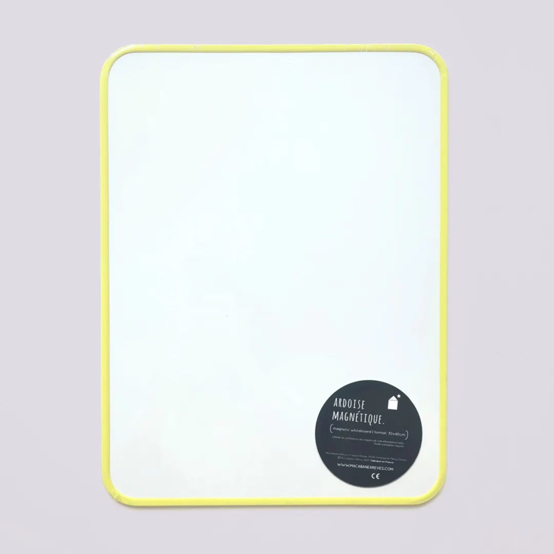 Magneetbord 30 x 40 cm | lichtgeel