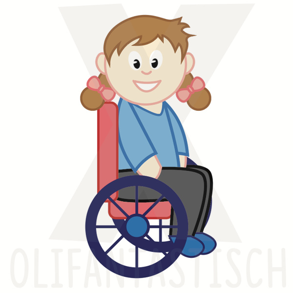 Familie | Meisje 5 (rolstoel)