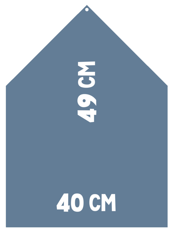 Magneetbord 40 x 49 cm | blauw (hangend)