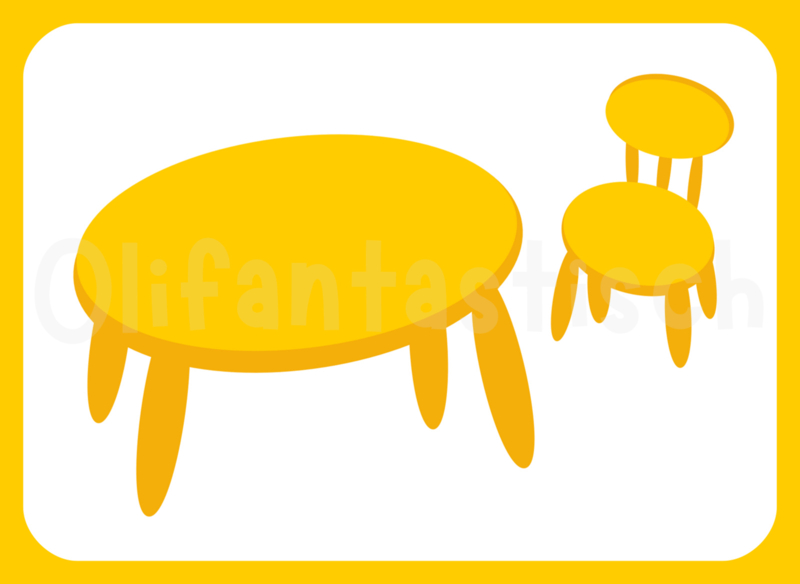 Kiesbord magneet | Gele hoek (tafel)