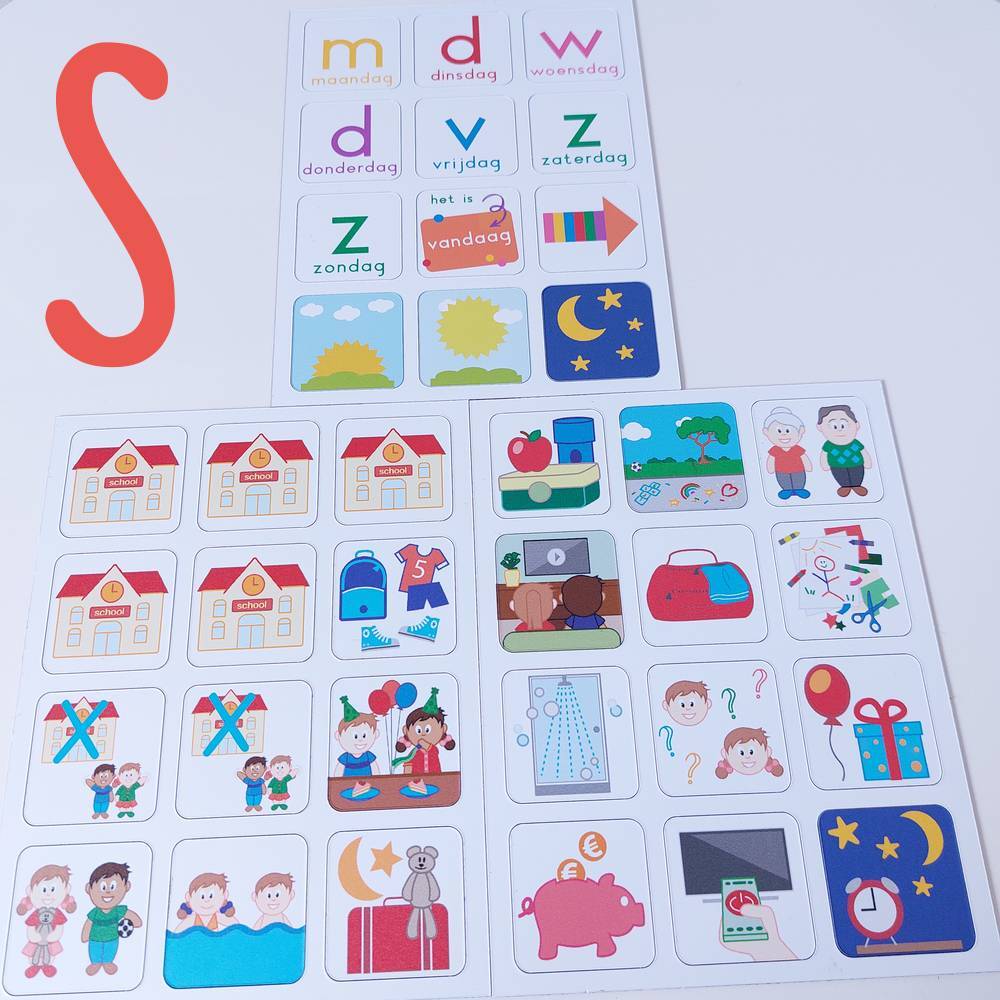 Startpakket magneetjes voor kinderplanbord