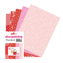 Decopatch Pocket nr 28 | 5 vellen decoupage papier van 30 x 40 cm