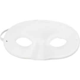 Masker van stevig papierpulp - 9,5 x 18,5 cm - incl. elastiek