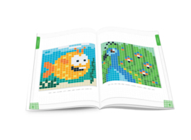 Pixelhobby XL Patronenboekje voor Basisplaat 12 x 12 cm met XL pixels