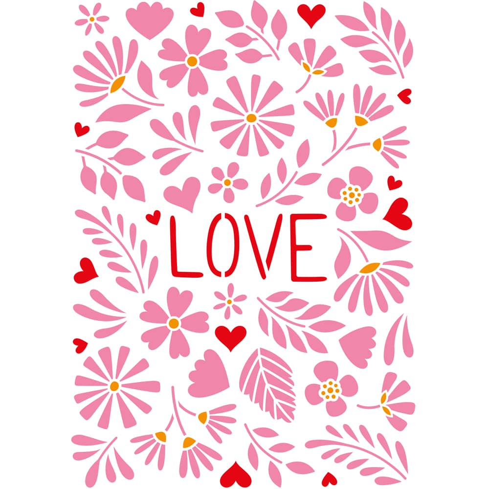 Sjabloon LOVE - A4 formaat