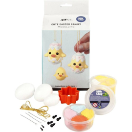Knutselpakket Paaseitjes van Silk Clay - 3 st