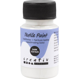 Textielverf - Dekkend - 50 ml - Kleur Wit
