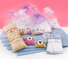 Kralen Pakket Kinderfeestje - Armbandjes maken - Pink
