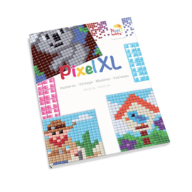 Pixelhobby XL Patronenboekje voor Basisplaat 12 x 12 cm met XL pixels