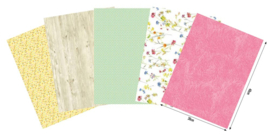 Decopatch Pocket nr 18 | 5 vellen decoupage papier van 30 x 40 cm