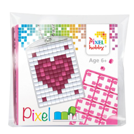 Pixelhobby Sleutelhanger Hart