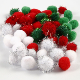 Kleine PomPoms - 15/20 mm - 48 st