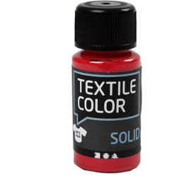 Textile Color Solid Rood - dekkende textielverf  - 50 ml
